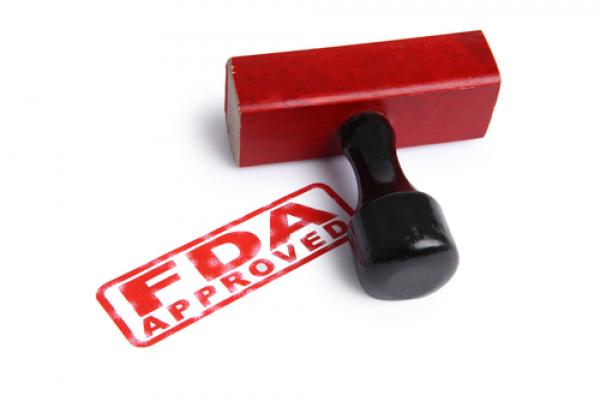 Red stamp of FDA approval