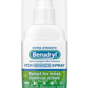 Benadryl itch cooling spray for extra strength 2 fluid ounces
