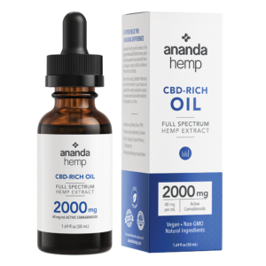 Ananda hemp CBD-rich oil 2000mg