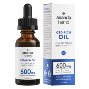 Ananda hemp CBD-rich oil 600 mg