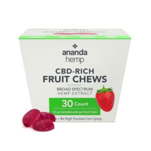 CBD Fruit Chews Strawberry 30ct