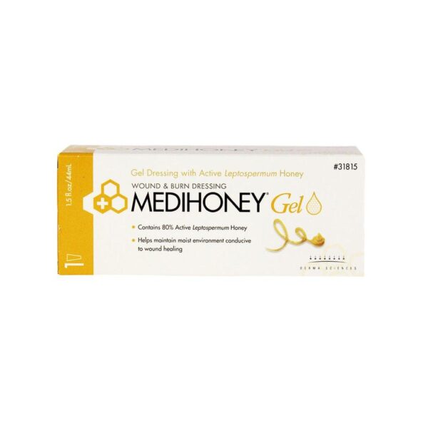 1.5 fl ounces of MEDIHONEY® Gel Wound & Burn Dressing with active leptosperum honey